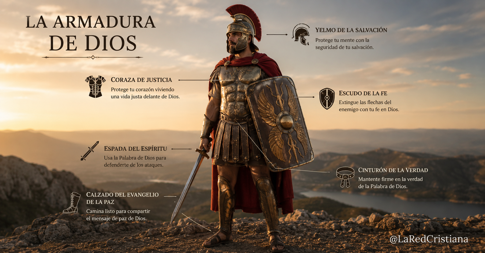 Armadura de Dios explicada — Efesios 6 para la batalla espiritual