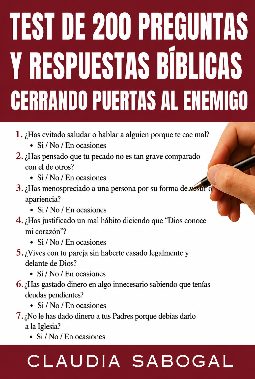 Test de 200 preguntas y respuestas bíblicas – Cerrando Puertas al Enemigo | Claudia Sabogal